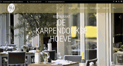 Desktop Screenshot of karpendonksehoeve.nl